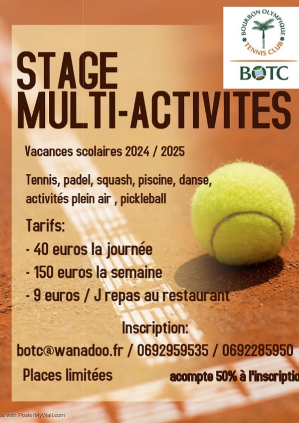 stages vacances scolaires